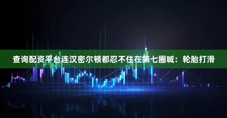 查询配资平台连汉密尔顿都忍不住在第七圈喊：轮胎打滑